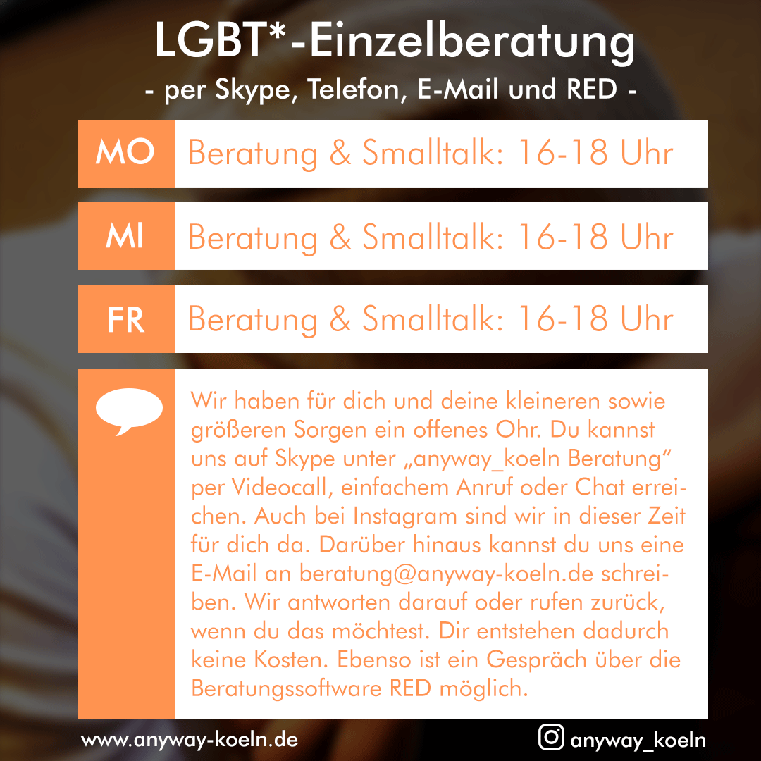 Lgbt-einzelberatung // © anyway Lgbt-einzelberatung