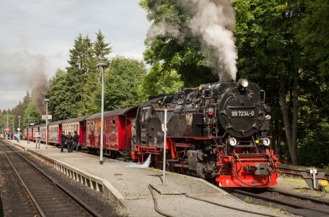 Einsteigen in die Harzbahn 