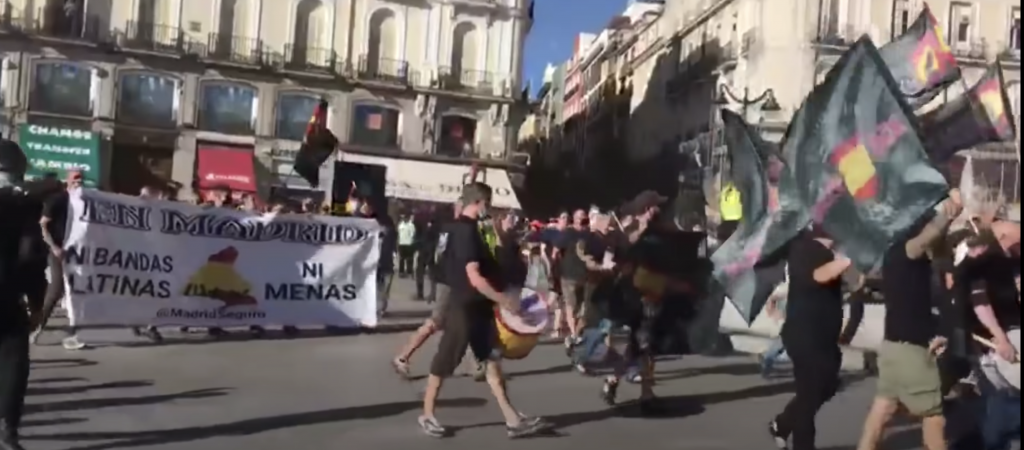 Demonstration in Madrids LGBTI*-Viertel Chueca